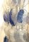 Lampadario lungo Mid-Century bianco e blu in vetro di Murano, anni '70, Immagine 2