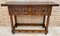 Early 20th Century Catalan Spanish Carved Walnut Wood Console Table 4
