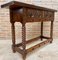 Early 20th Century Catalan Spanish Carved Walnut Wood Console Table 3