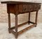 Early 20th Century Catalan Spanish Carved Walnut Wood Console Table 8