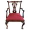 Silla estilo Chippendale inglesa antigua, Imagen 1