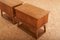 Solid Wood Bedside Table Set, 1940, Set of 2 6