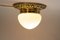 Viennese Art Deco Ceiling Lamp with Original Glass Shade, 1920s, Image 6