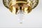 Viennese Art Deco Ceiling Lamp with Original Glass Shade, 1920s, Image 8