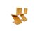 Vintage Zig Zag Stühle von Gerrit Rietveld, 2er Set 9