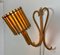 Mid-Century French Wall Lamp in Rattan by Louis Sognot 4