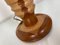 Mid-Century Italian Marquetry Table Lamp in Wood, Image 5
