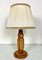 Mid-Century Italian Marquetry Table Lamp in Wood, Image 3