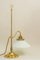 Wiener Art Deco Condor Lampe mit weißem Glasschirm, 1920er 2