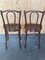 Viennese Chairs in Bug Wood with Embossed Seat from Thonet, 1900, Set of 2 4