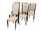 Art Déco French Hochlehner Chairs, 6 without, 2 with Armrests, 1930s, Set of 8 13