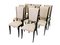 Art Déco French Hochlehner Chairs, 6 without, 2 with Armrests, 1930s, Set of 8, Image 1