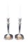 Modernist German Silver Candlesticks, Set of 2 2