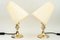 Art Deco Viennese Table Lamps with Fabric Shades, 1920s, Set of 2, Image 8