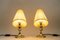 Art Deco Viennese Table Lamps with Fabric Shades, 1920s, Set of 2 6