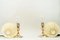 Art Deco Viennese Table Lamps with Fabric Shades, 1920s, Set of 2 4