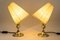 Art Deco Viennese Table Lamps with Fabric Shades, 1920s, Set of 2 5