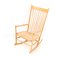 Mid-Century Modern Rocking Chair in Beech by Hans J Wegner for F.D.B. Møbler, 1970s 4