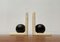 Vintage Italian Postmodern Alabaster Bookends, Set of 2 3