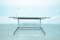 Minimalist Dining Table with Glass Top, 1980s, Image 1