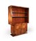 Art Deco French Bookcase Cabinet in Walnut 1