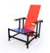 Chaise Rouge Bleue par Gerrit Rietveld, 1970 2