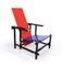 Rot Blau Stuhl von Gerrit Rietveld, 1970 1