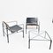 Dutch Design Leather Lounge Chair Set by Jan Van Opzeeland, 1980s, Set of 3 8