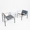 Dutch Design Leather Lounge Chair Set by Jan Van Opzeeland, 1980s, Set of 3 10