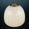 Lampe à Suspension Vintage en Verre Artisanal Blanc par F. Fabbian pour Mazzega, Italie, 1970s 7
