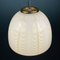 Vintage Italian Pendant Lamp in White Art Glass by F. Fabbian for Mazzega, 1970s 7