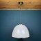 Lampe à Suspension Vintage en Verre Artisanal Blanc par F. Fabbian pour Mazzega, Italie, 1970s 11