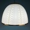 Lampe à Suspension Vintage en Verre Artisanal Blanc par F. Fabbian pour Mazzega, Italie, 1970s 5