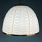 Vintage Italian Pendant Lamp in White Art Glass by F. Fabbian for Mazzega, 1970s 5