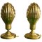 Italian Clam Shell Table Lamps in Brass, 1950, Set of 2, Image 1