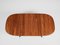 Mid-Century Danish Teak Extendable Oval Dining Table from Glostrup, 1960s 9