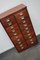 Mid-Century Dutch Industrial Apothecary Cabinet in Mahogany 2