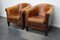 Vintage Dutch Club Chairs in Cognac Leather, Set of 2 2