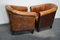 Vintage Dutch Club Chairs in Cognac Leather, Set of 2 6