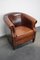 Vintage Dutch Club Chair in Cognac Colored Leather 3