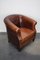 Vintage Dutch Club Chair in Cognac Colored Leather 9