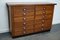 Mid-Century Dutch Industrial Apothecary Cabinet in Oak 7