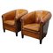 Vintage Dutch Club Chairs in Cognac Leather, Set of 2, Image 1