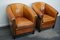 Vintage Dutch Club Chairs in Cognac Leather, Set of 2 2