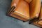 Club chair vintage in pelle color cognac, Paesi Bassi, Immagine 13