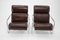 Czechoslovakia Tubular Cantilever Lounge Chairs in Leather, 1940s, Set of 2 6