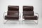 Czechoslovakia Tubular Cantilever Lounge Chairs in Leather, 1940s, Set of 2 5