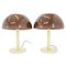 Italienische Mid-Century Mushroom Tischlampen von Harvey Guzzini, 1960er, 2er Set 1