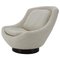 Shell Lounge Chair in Bouclé Upholstery, 1970s 1