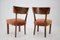 Art Deco Dining Chairs in Walnut, Czechoslovakia, 1930s, Set of 4 5